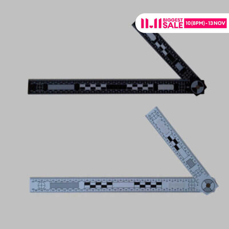 Black White Foldable 30X15cm PVC Footprint Proportional Scale Evidence ...