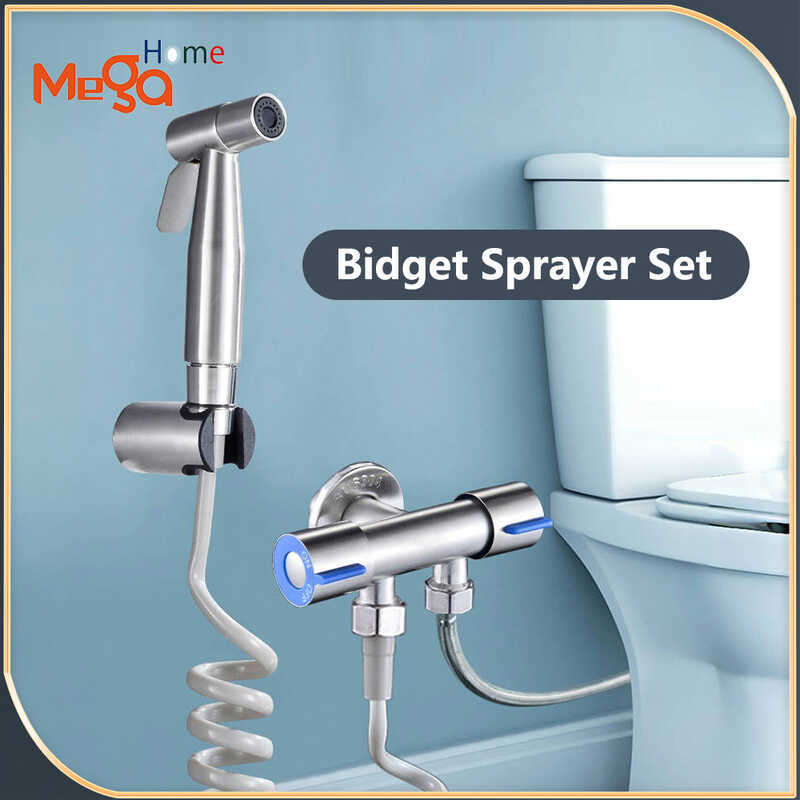 Stainless Steel Bidet Sprayer Set Heavy Duty Spray For Bathroom Bidet ...