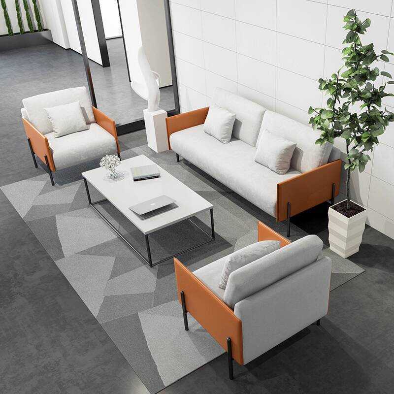 Tech Fabric Simple Business Coffee Table Set for Discussion and ...