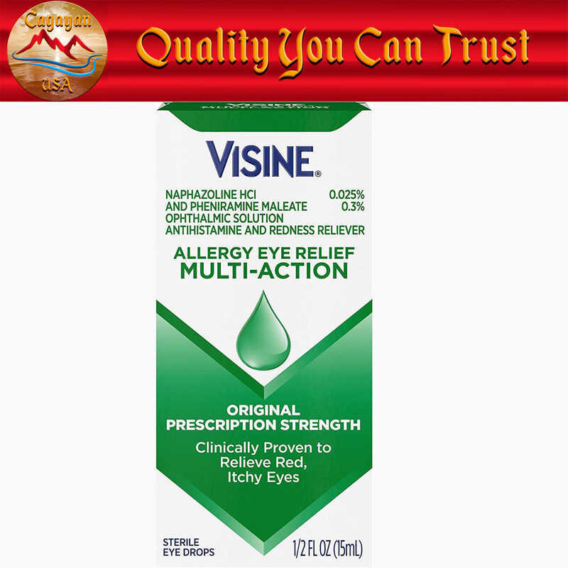 Image showcasing Visine Allergy Eye Relief Multi-Action Antihistamine & Redness Drops, 0 ...