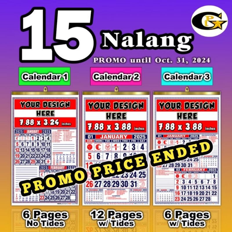 Bulk Order Commercial Calendar 2025 | Less S.F. | Shopee Philippines