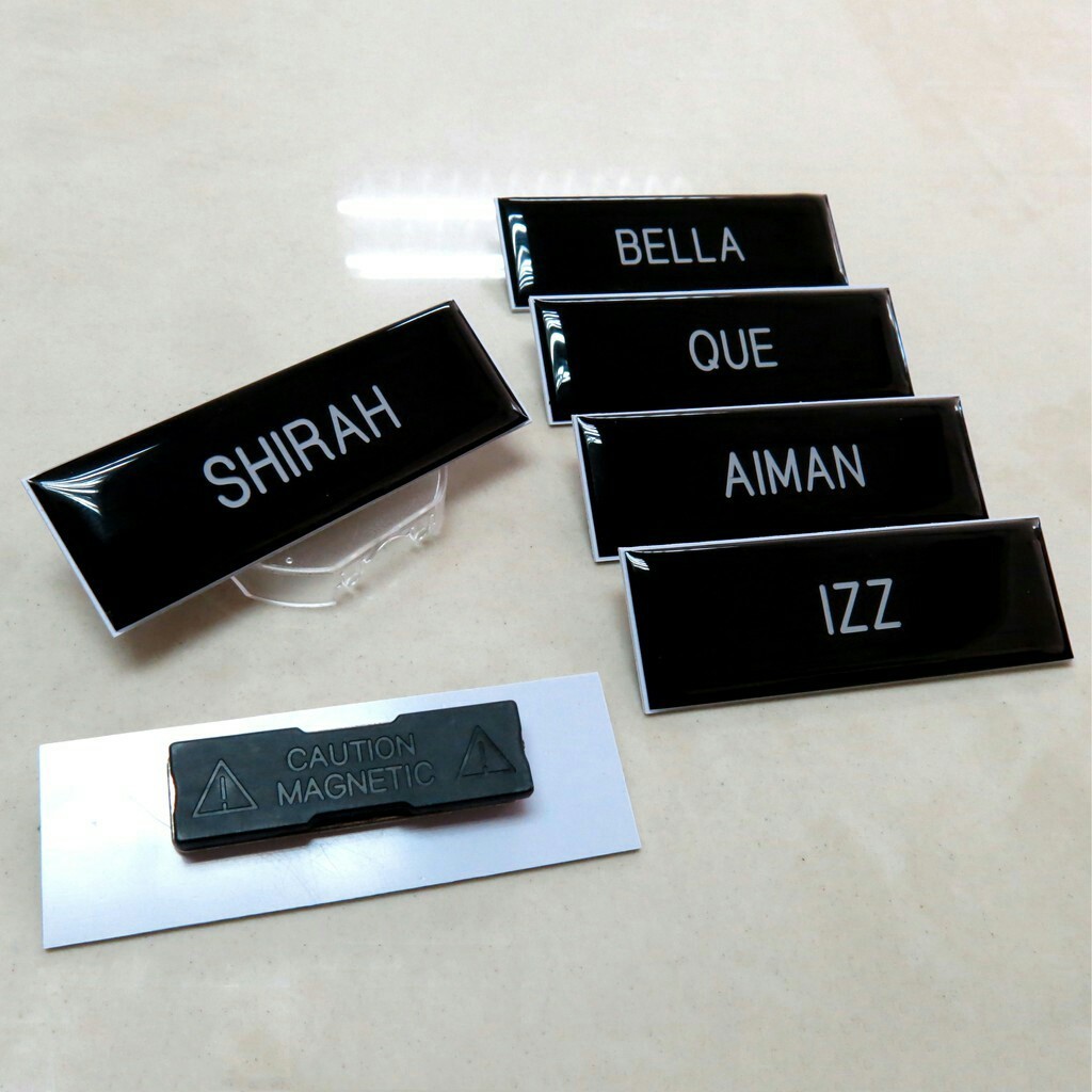[Group Buy] Crystal Name Tag Magnet Epoxy Rumi only | Shopee Philippines