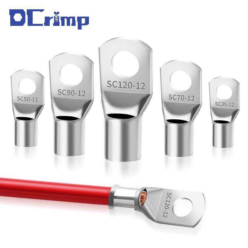 Tinned SC Crimp Copper Cold Pressed Wiring Terminal Cable DCRIMP ...