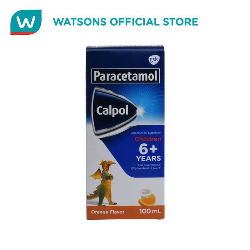 550 CALPOL Paracetamol 6 To 12 Years Old Orange 100Ml 101 | Shopee ...