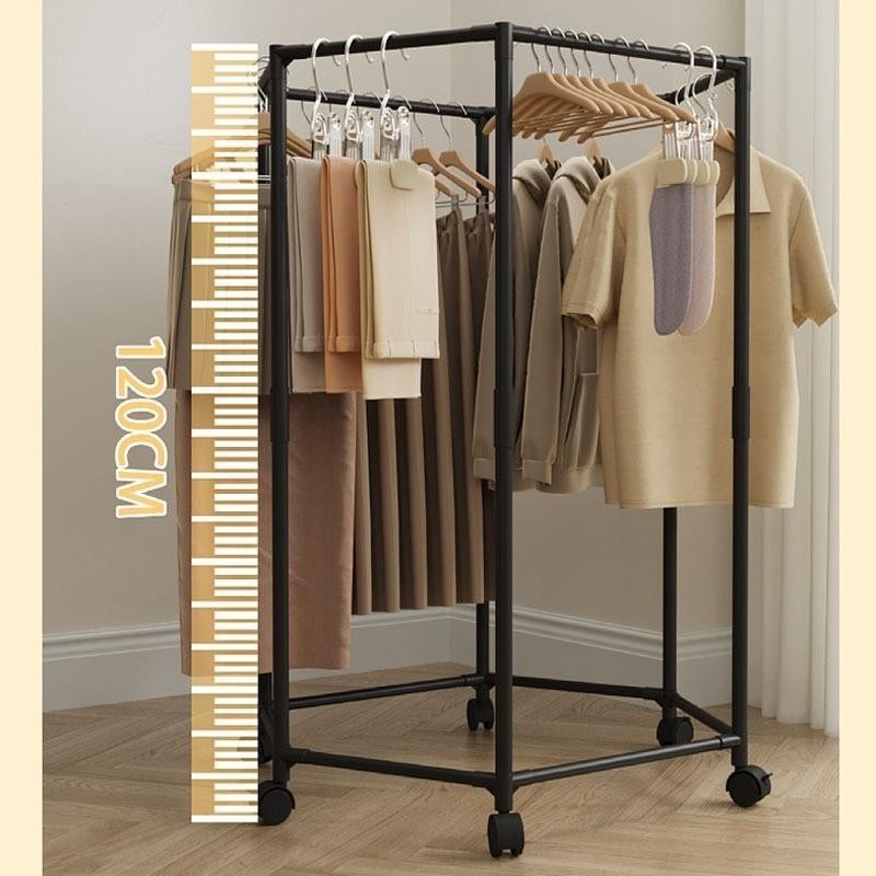 Hexagonal Floor Quilt Drying Rack Folding Space Saving Storage Heavy ...