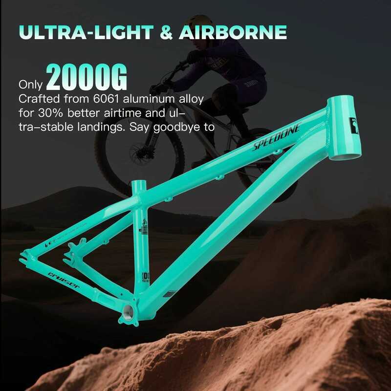 Cruiser SPEEDONE 26 Inch Dirt Jump Bicycle Frame 6061 Aluminum Alloy ...