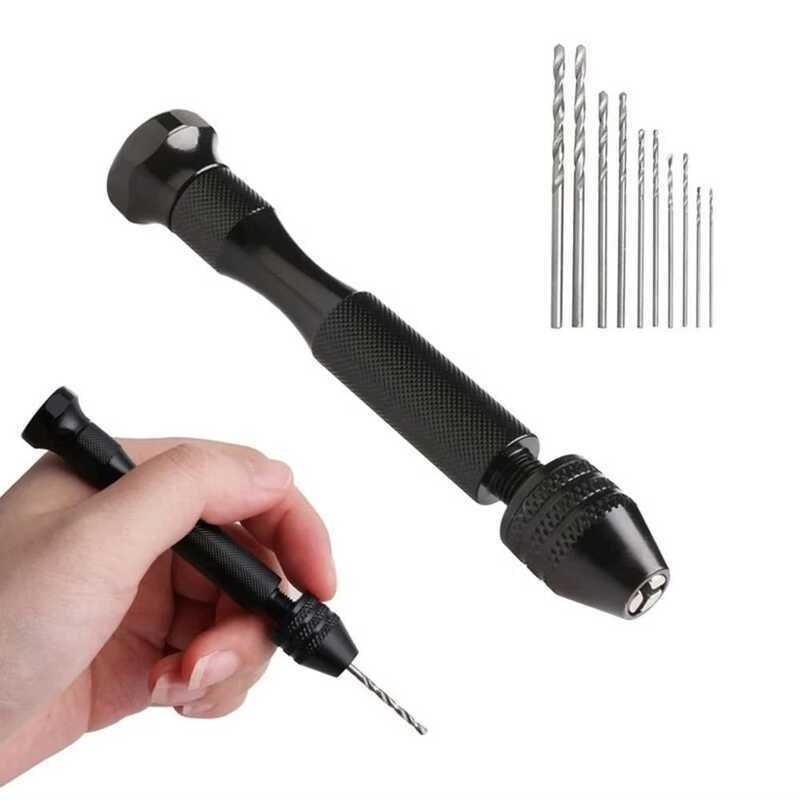 625 Tools Set Mini Micro Aluminum Hand Drill Tiny Twist Bit Efficient ...