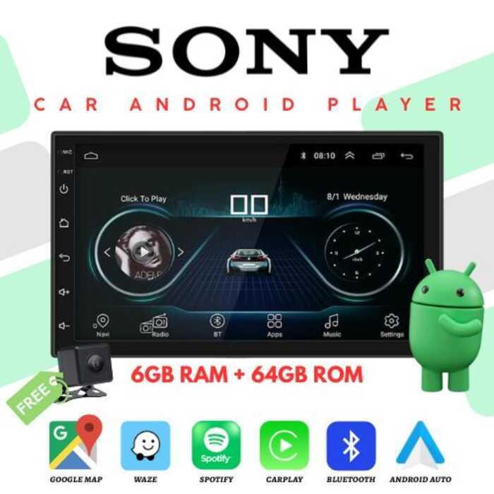 SONY Premium Android Car Player 6Gb RAM 64Gb ROM | Mirrorlink + Carplay ...