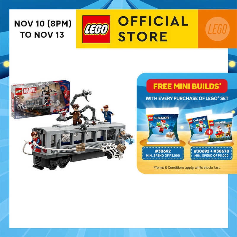 Lego® Super Heroes 76321 Spider-Man Vs. Doc Ock Subway Train Scene, Age ...