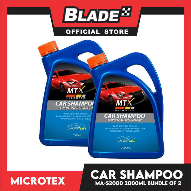 Microtex Car Shampoo Power Foam Technology Ma-S2000 2L Bundle Of 2 ...