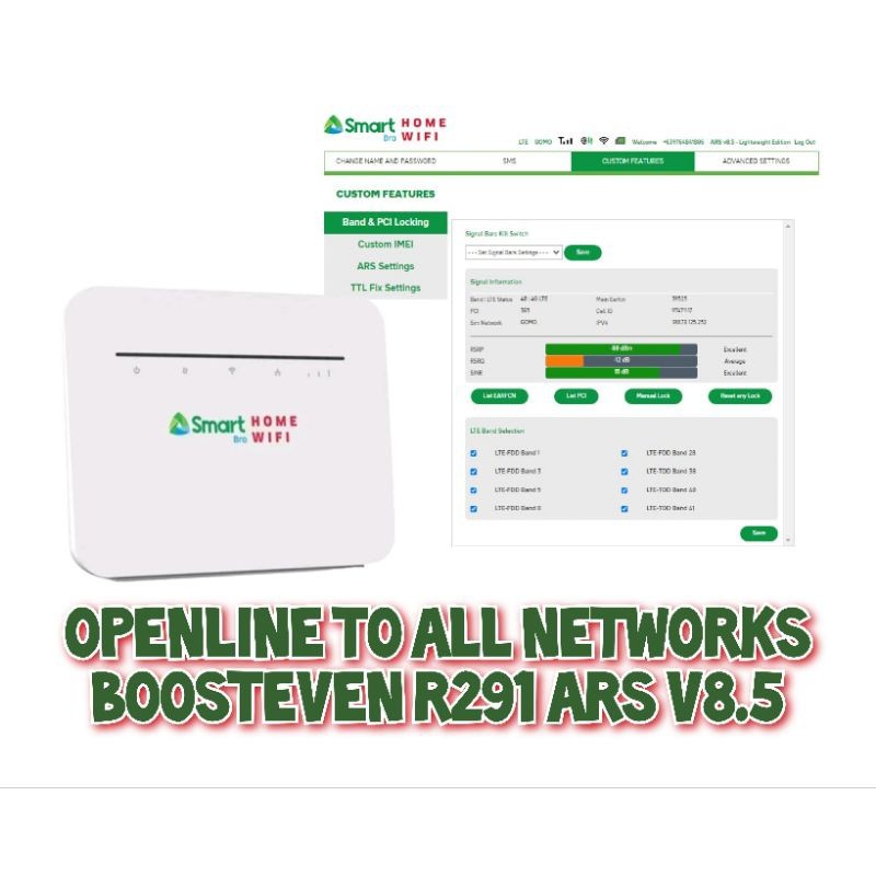SMARTBRO BOOSTEVEN R291 OPENLINE PREPAID WIFI ( secondhand ) | Shopee ...