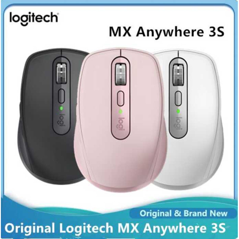 Logitech Mxanywhere3s Wireless Bluetooth Silent Ergonomic Portable ...
