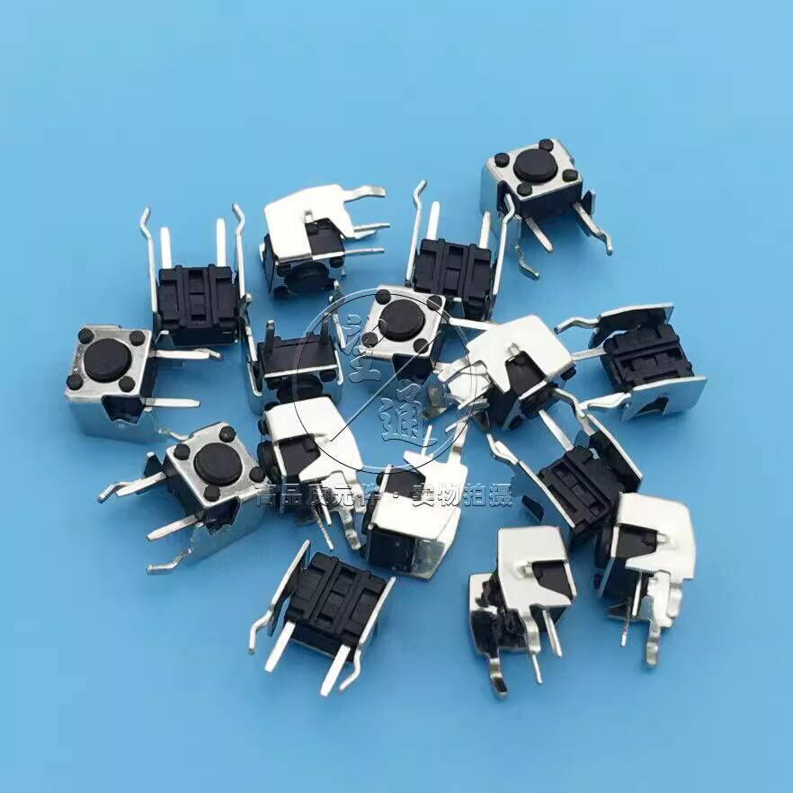 ☑♥ 6X6X4.3mm Push Button Switch with Stand Horizontal Tactile Switch ...