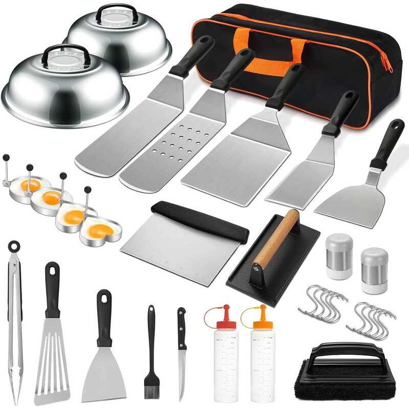 35-Piece Griddle Accessories Kit – Flat Top Grill Tool Set For Blackstone – Easy Clean