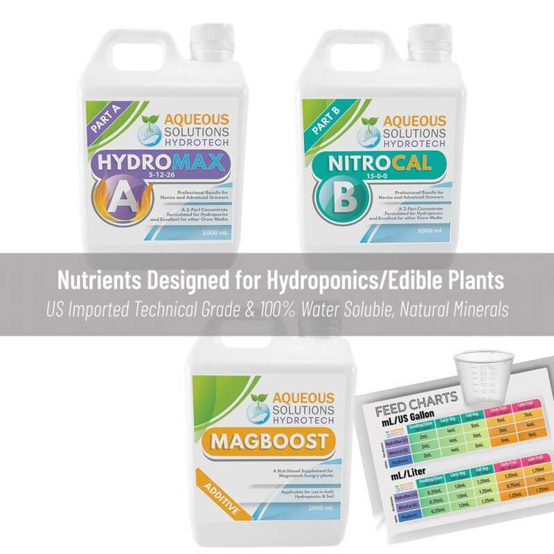 Hydroponic Nutrient SET A B C Hydromax Part + Nitrocal Magboost 1000Ml ...