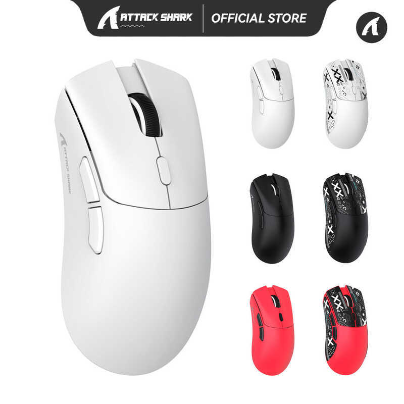 ATTACK SHARK X11 BT/2.4G Mouse Da Gioco Wireless/cablato PixArt PAW3311