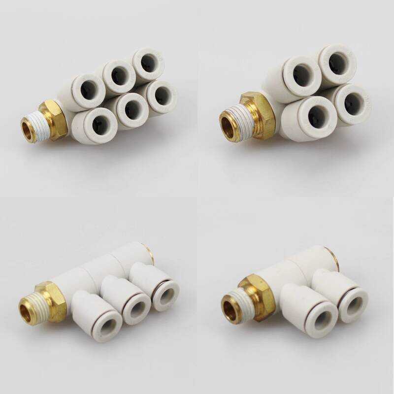 Hot Selling Double Row Quick Plug Air Pipe Connector 4 6 8 10 12mm In ...