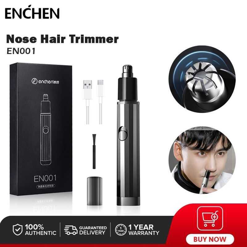 ENCHEN Electric Nose Hair Trimmer Ear Face Clean Razor Removal Shaving ...