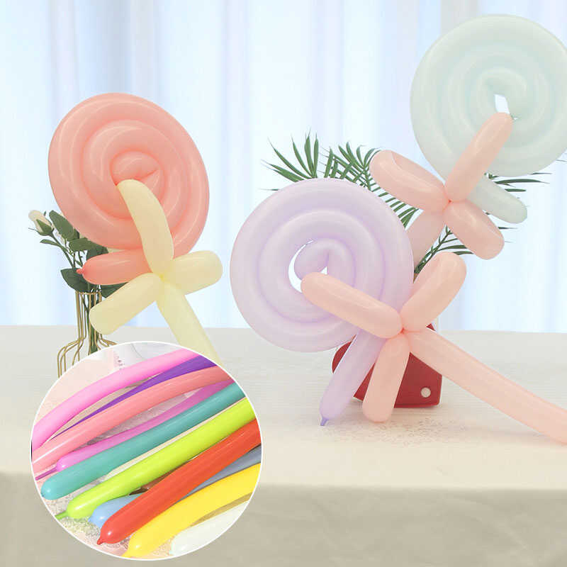 Macaroon Magic Long Balloon Thickening 260 Creative Cute Shape Bouquet ...