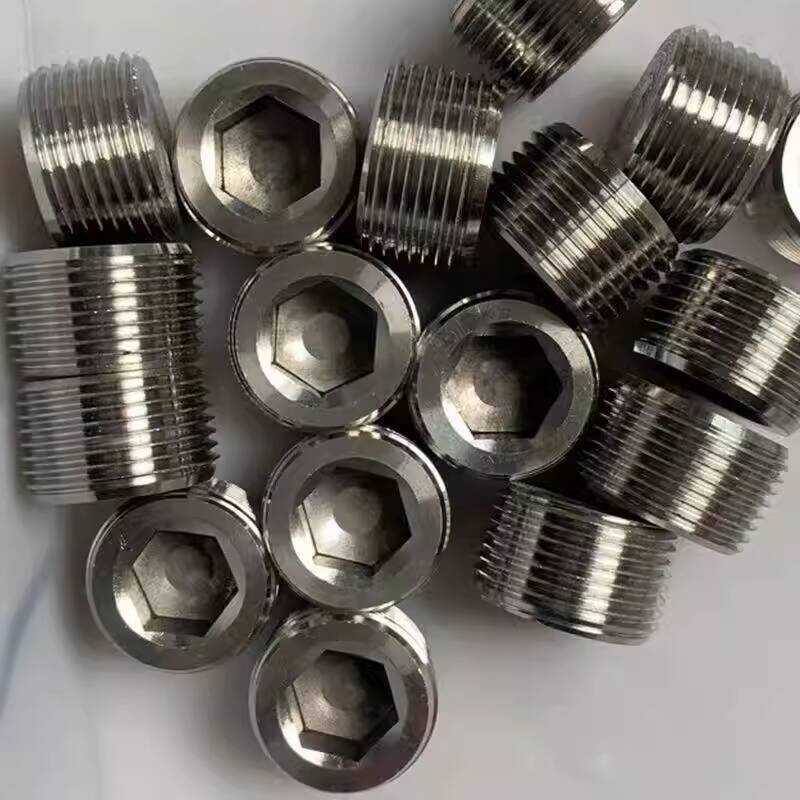 304 Stainless Steel Hex Socket External Q-Flow Stopper 12G Thread Pipe ...