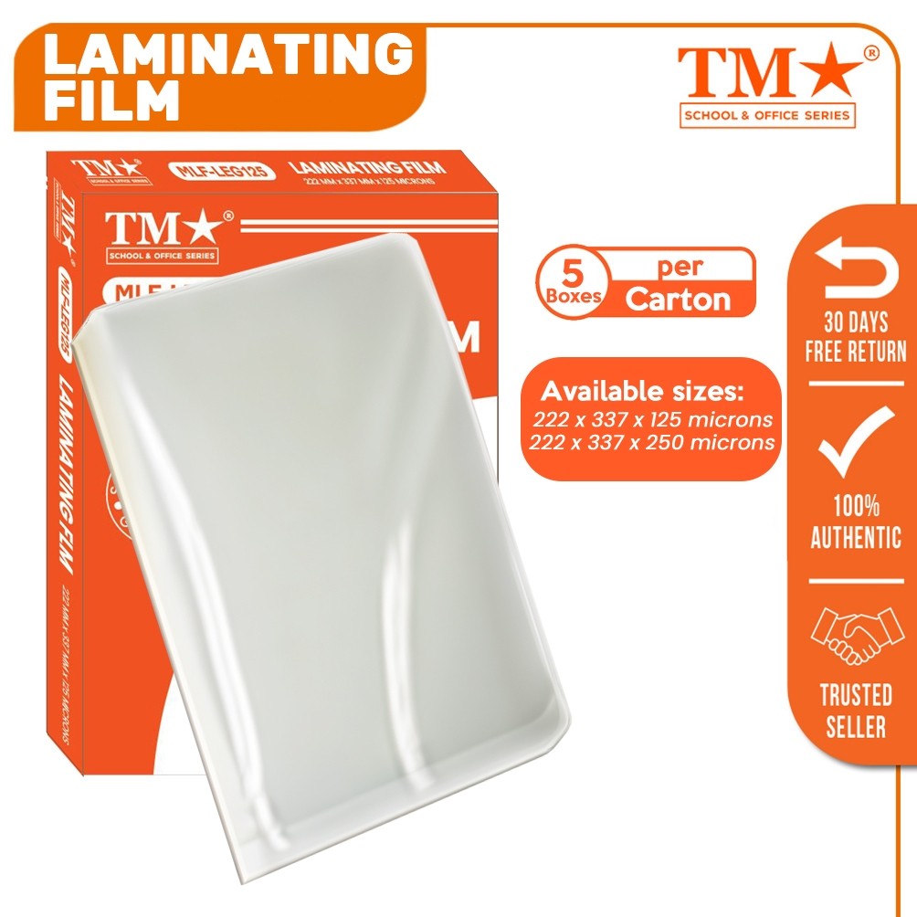TM 5 boxes Laminating Film Legal (MLF-LEG) | Shopee Philippines