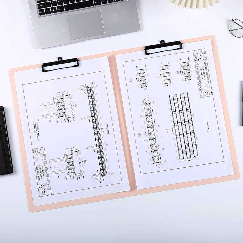 A2 File Folder Double Clipboard Hard Pad 4K Extra Large Desktop Board ...