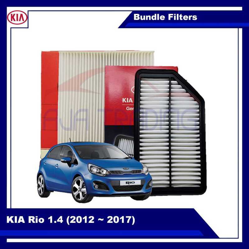 Combo Air And Cabin Filter For KIA Rio 1.4 2012 - 2017 | Shopee Philippines