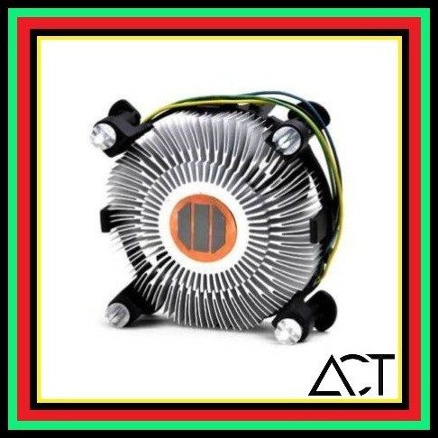 Intel Fan = Copper = LGA 775 1150 1151 1155 1156 1200 Socket Heatsink ...