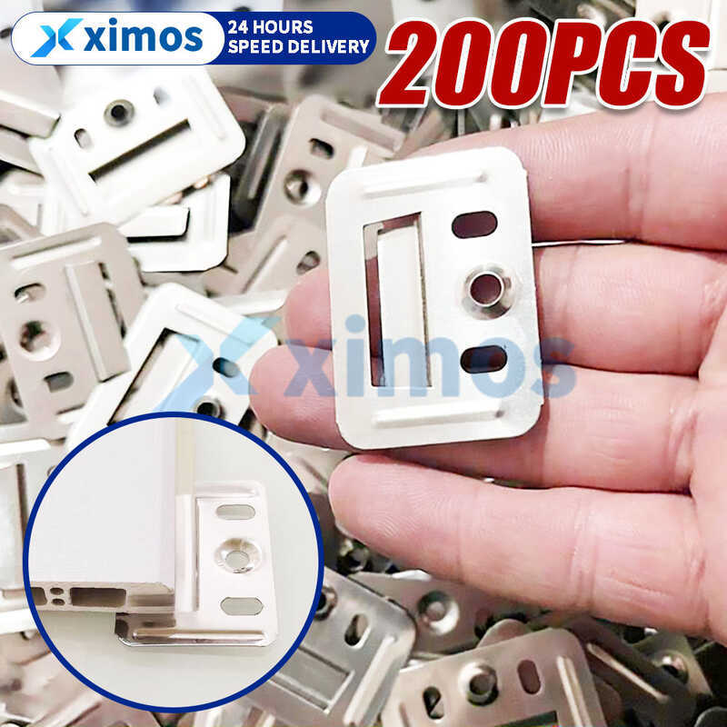 100pcs/1bag Metal Wpc Ceiling Fluted Cladding Pvc Wall Panel Clip 60a ...