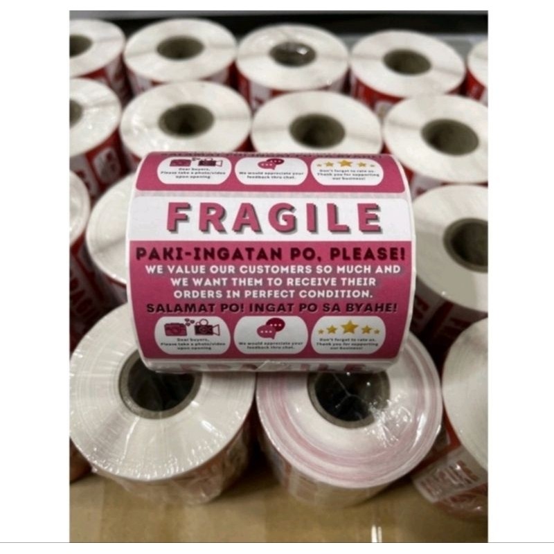 FRAGILE STICKER LABEL Tagalog COD | Shopee Philippines