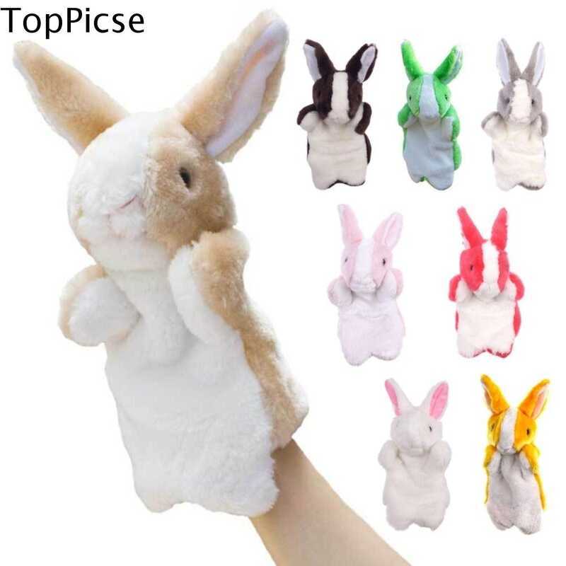 TOPPICSE Stuffed Animal Bunny Hand Plush Rabbit Soft Cute Finger Puppet ...