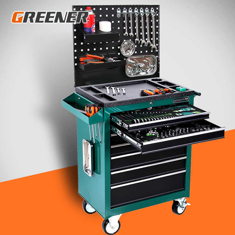 Green Forest 57-Drawer Auto Repair Cart Mobile Trolley Workshop Parts ...