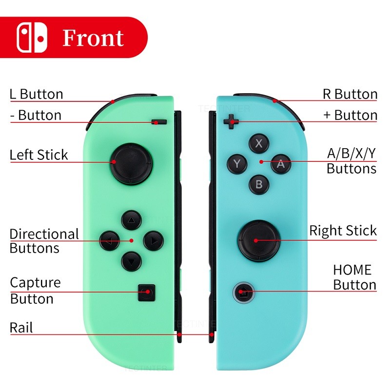 Wireless Controller For Nintendo Switch/NS Lite/NS OLED Console Joycon ...