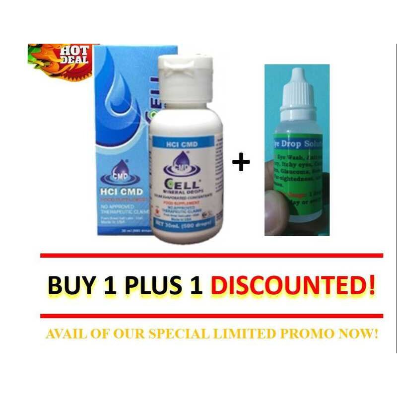 HCI CMD CELL MINERAL DROPS 30ML + EYE SOLUTION 15ML discounted 4f9 ...