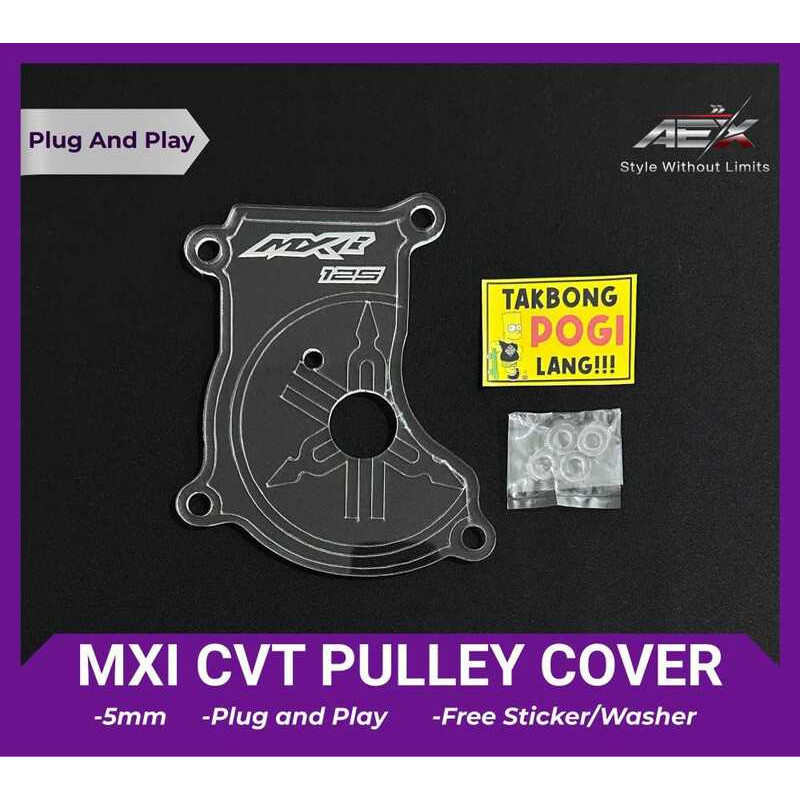 Mxi / MX 125 Pulley & Radiator Acrylic Cover Set | Plug & Play | Free ...