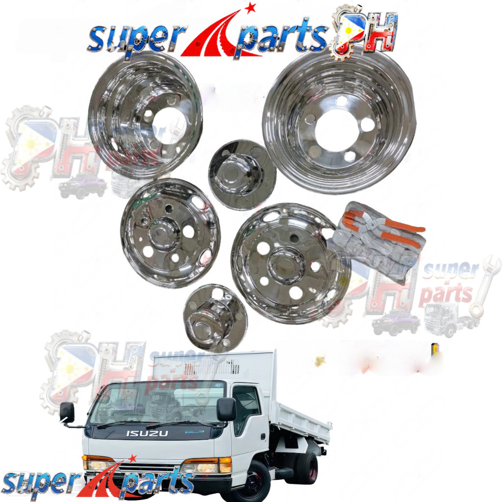 ELF ISUZU NKR NPR NQR RIM 16/17.5 Stainless 304 rim cover truck ...