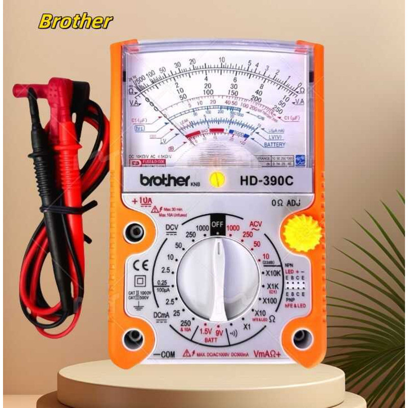 54 Brother Tester Hd-390C Analog Multimeter Tester Multitester Color ...