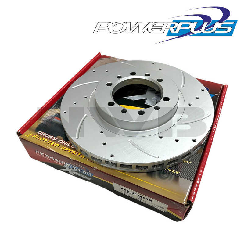 Powerplus Xtreme Cross Drilled And Slotted Brake Disc Rotor For ...