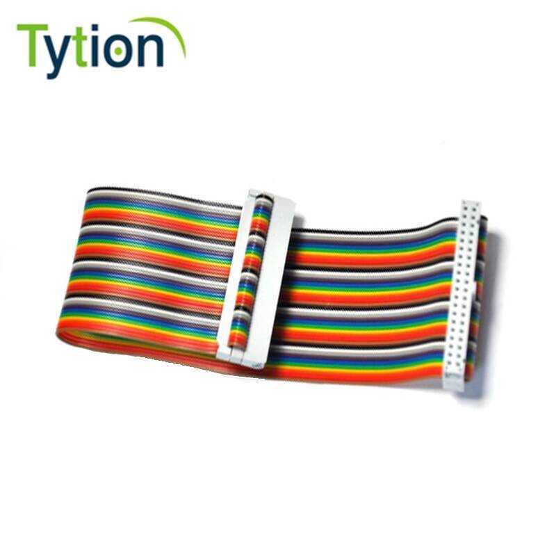 Raspberry Pi Universal 20CM Colorful 40P Core Rainbow Dupont Ribbon ...