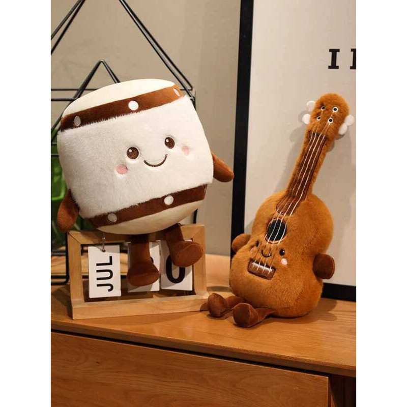 Cute Creative Pipa Guitar Plush Toy Piano Instrument Doll Stuffed ...