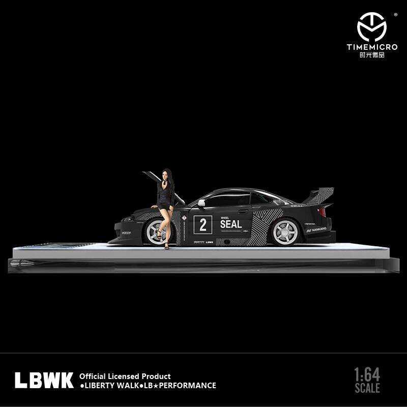 TM Open Cover Edition 1:64 Nissan S15 LBWK Modified Version Black Decal ...