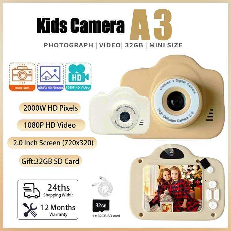 amera Kids Digital Dual Camera HD 1080P Video Camera Toys Mini Cam ...