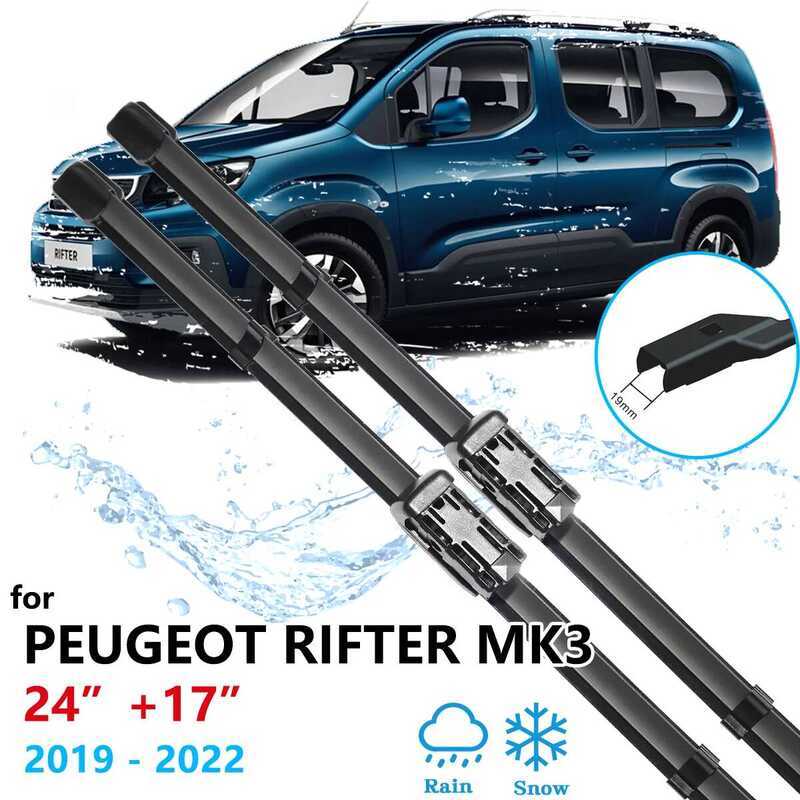 Xj For Peugeot Rifter Mk3 2019 2020 2021 2022 Front Rear Set Wiper s ...