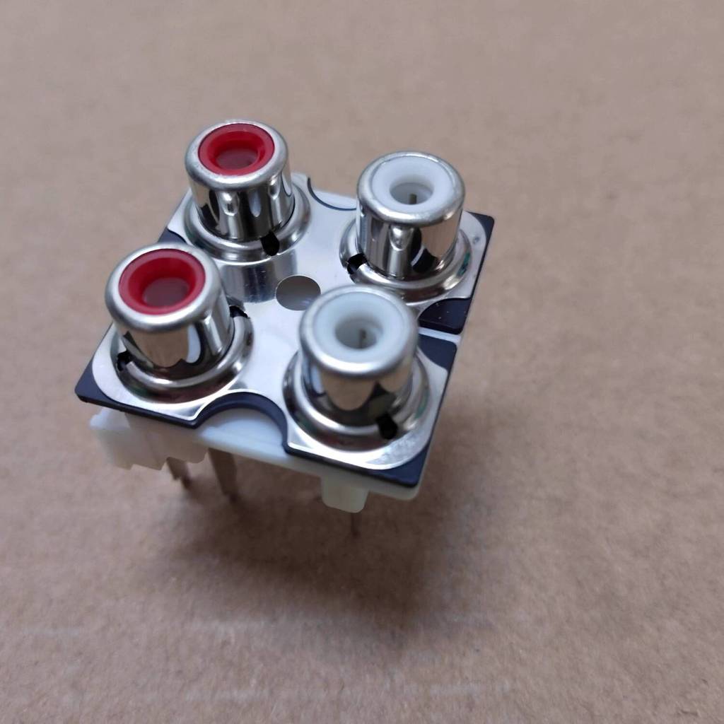 4-Pin 4-Position Audio Socket Vertical Lotus Socket Four-Position Lotus ...