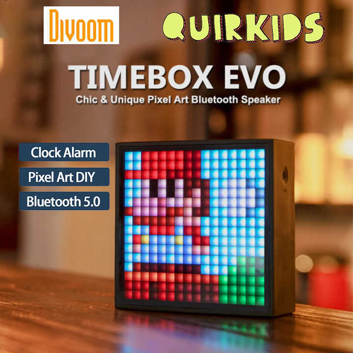 Original Divoom Timebox Evo Bluetooth Portable Speaker With Clock Alarm ...