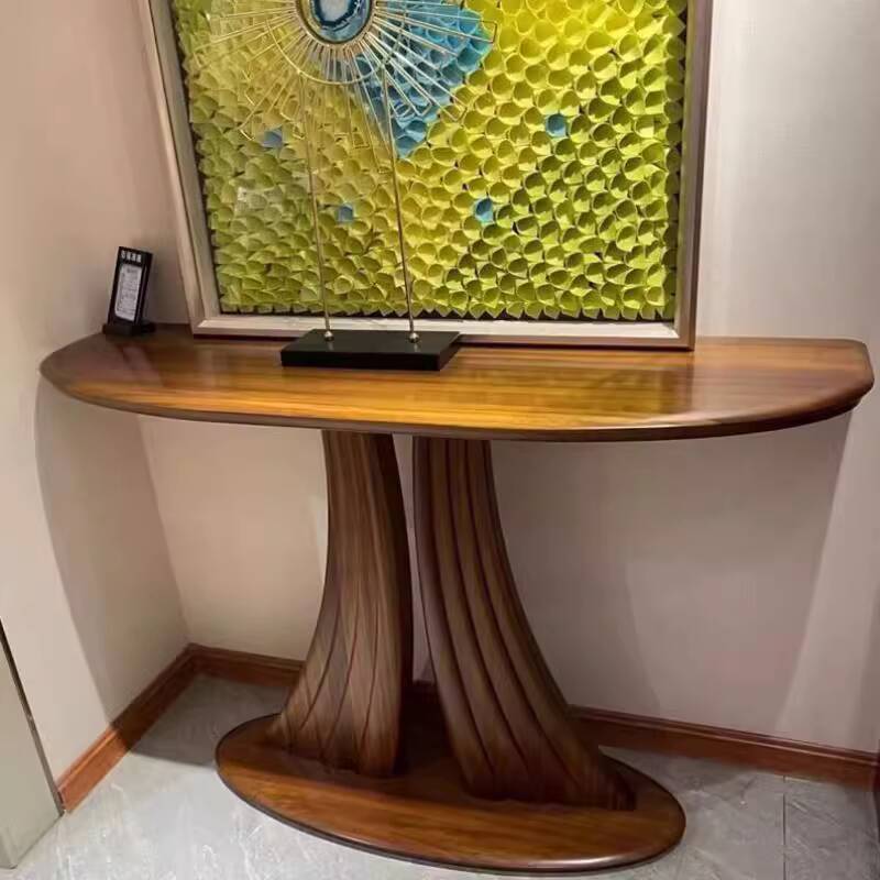 New Chinese Style Black Walnut Wood Strip Table Offering Table Modern ...