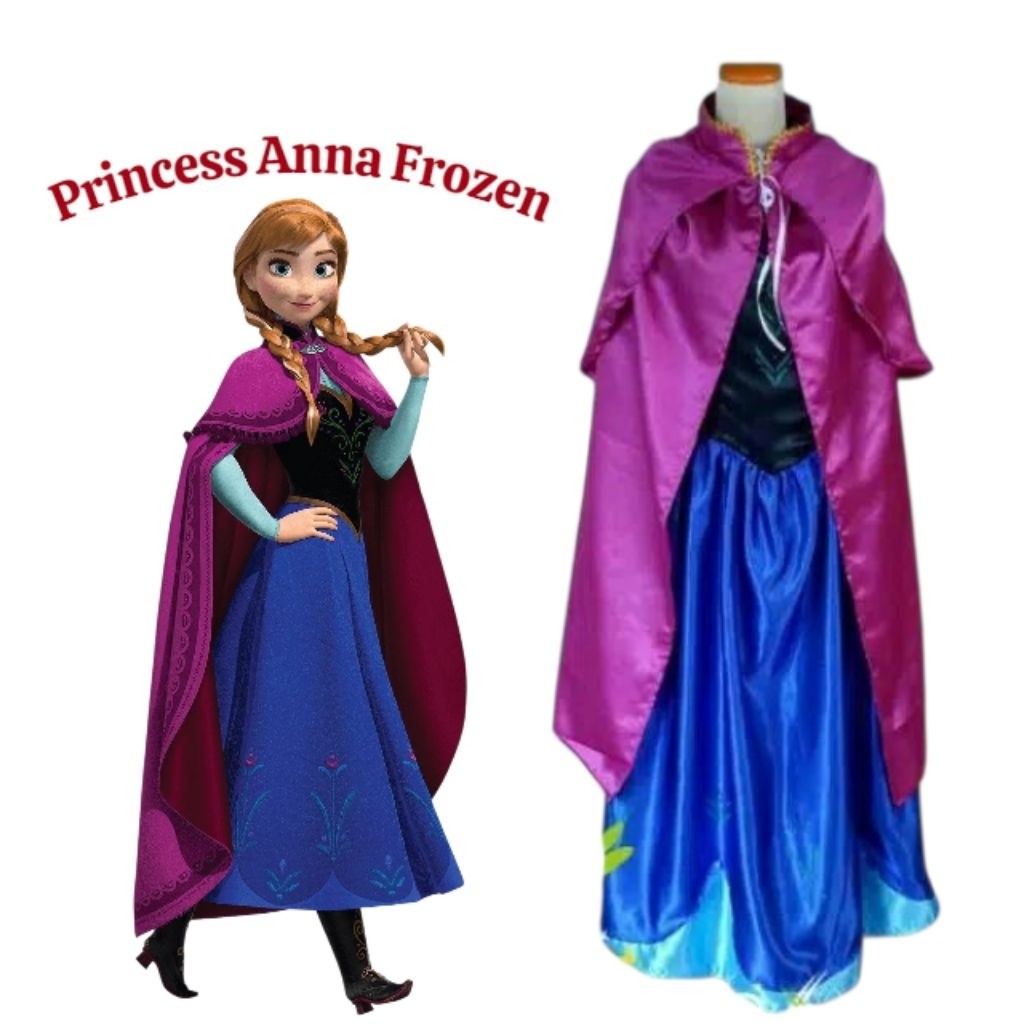 Anna Frozen Adult Disney Princess Costume Robe Set | Shopee Philippines