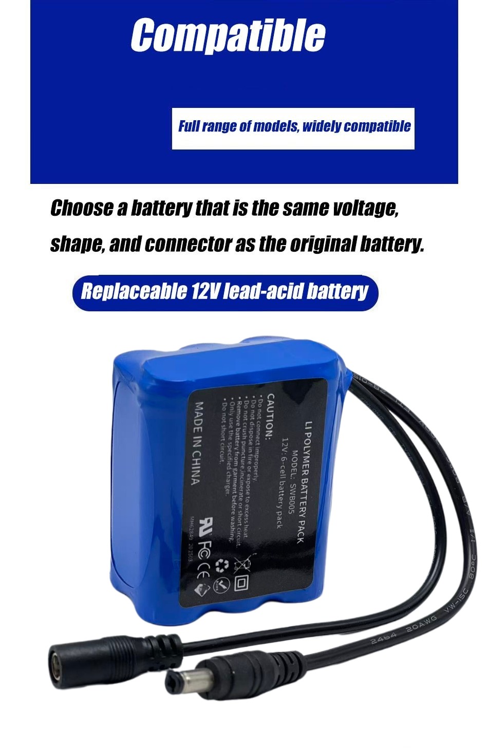 【COD】12V 18650 Lithium Battery Pack 3S6P Rechargeable Battery Pack with ...