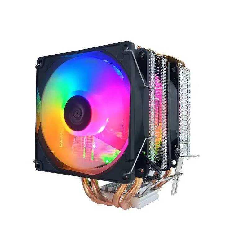 4 Copper Pipe Tower CPU Dual 3 Fan with Light Emitting Strong Cooling ...