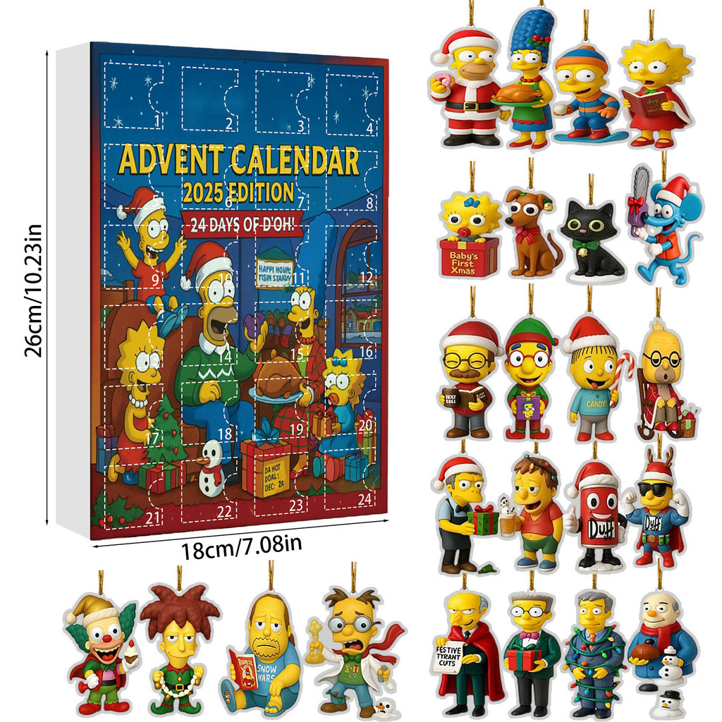 Simpsons The Basketball Rugby Christmas Countdown Calendar Blind Box ...